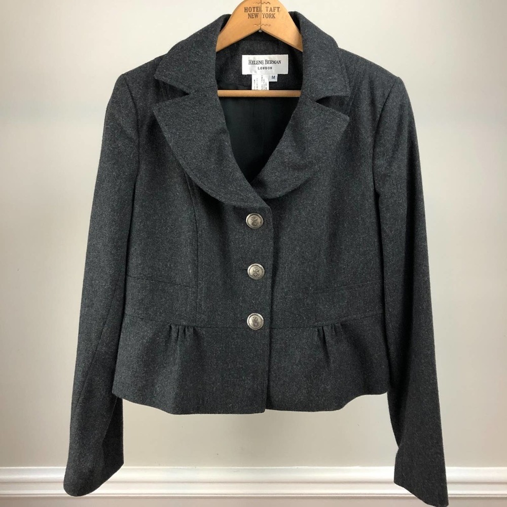 Helene Berman Charcoal Grey Blazer
